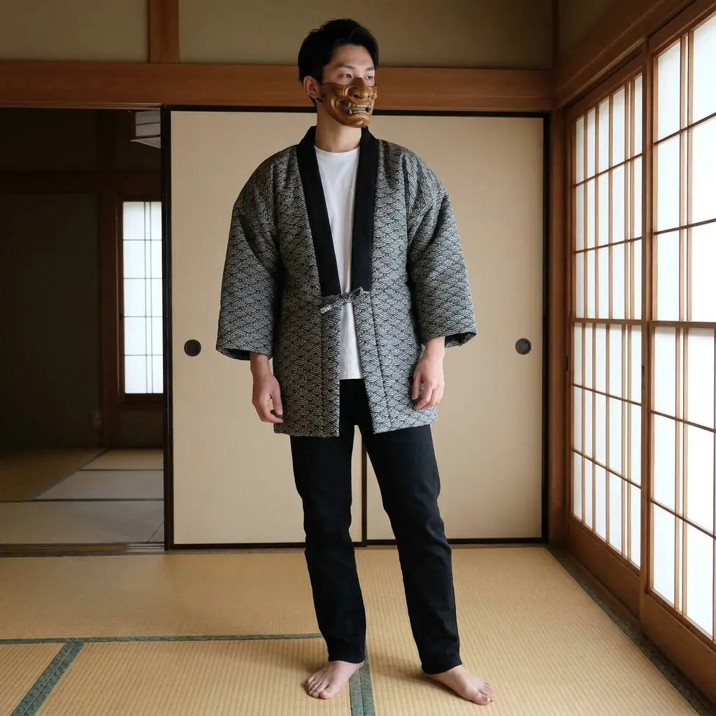 Wattierte Baumwollfütterung der Hanten Vintage im japanischen Stil
