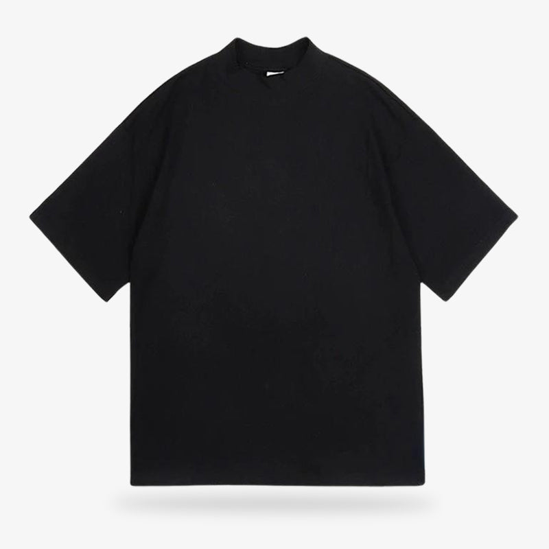 Schwarzes Harajuku Shirt komplett aus hochwertiger Baumwolle gefertigt