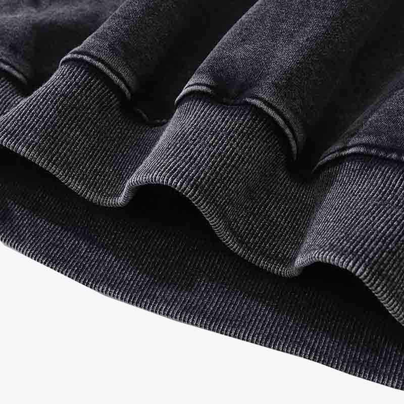 Hochwertige Verarbeitung des japanischen Hoodies aus gekämmter Baumwolle