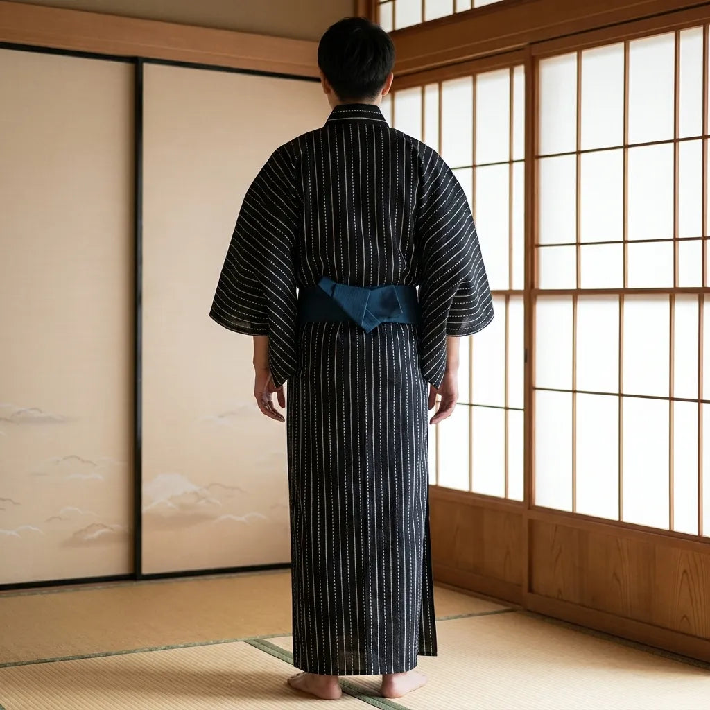 Schwarzer Kimono Cosplay, Detailaufnahme der Ärmel