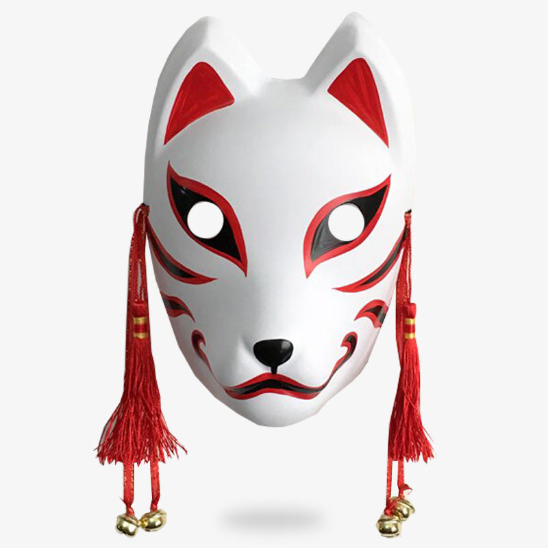 Anbu Maske im Kitsune-Design, Ninja-Accessoire aus dem Naruto-Manga