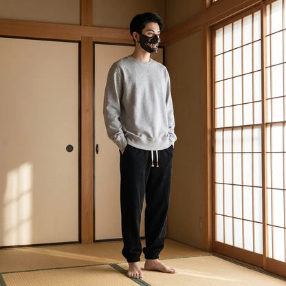Biraki Cordhose in Schwarz mit weichem Cord-Stoff, Frontansicht