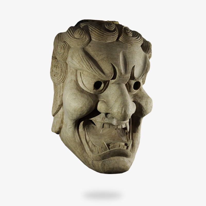 Bedeutung der Fudo Maske als Symbol für Unerschütterlichkeit im Noh Theater