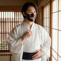 Gestreifter Kimono Herren