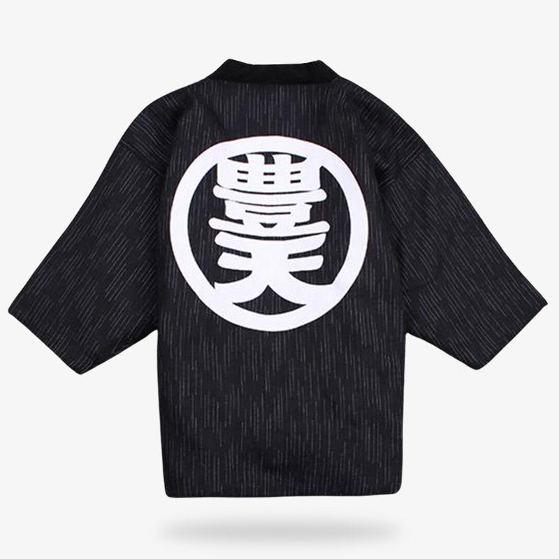 Hanten Jacke mit rundem Kanji-Motiv auf dem Rücken