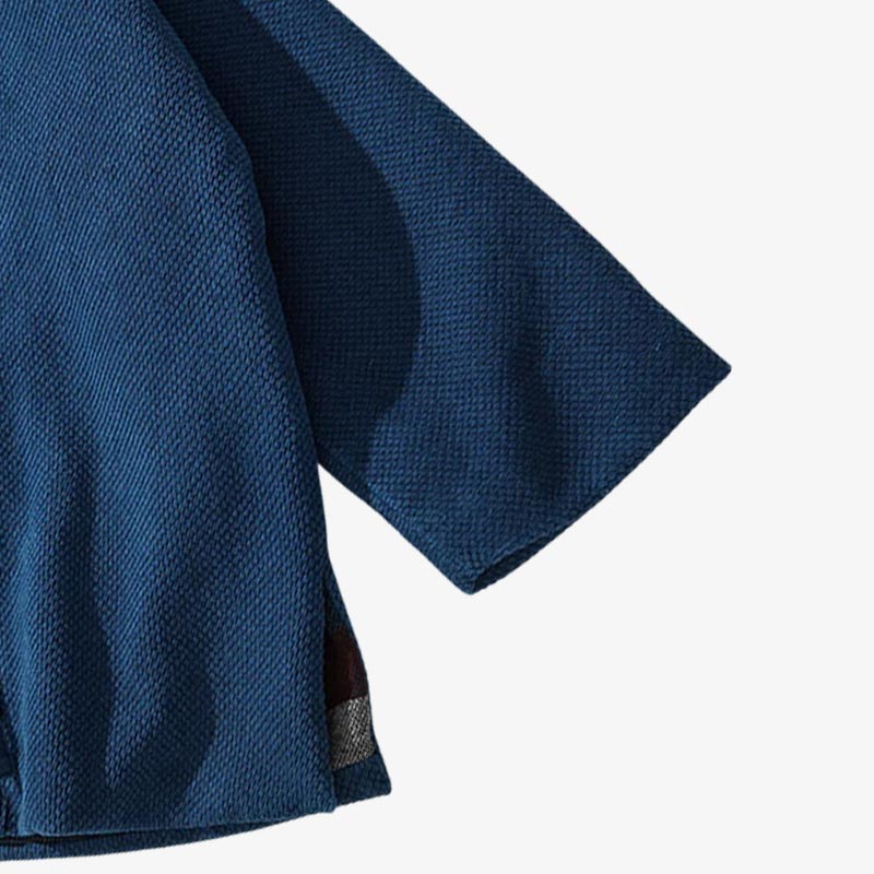 Vintage japanische Kimono Jacke aus Baumwolle in dezenten Indigo-Tönen