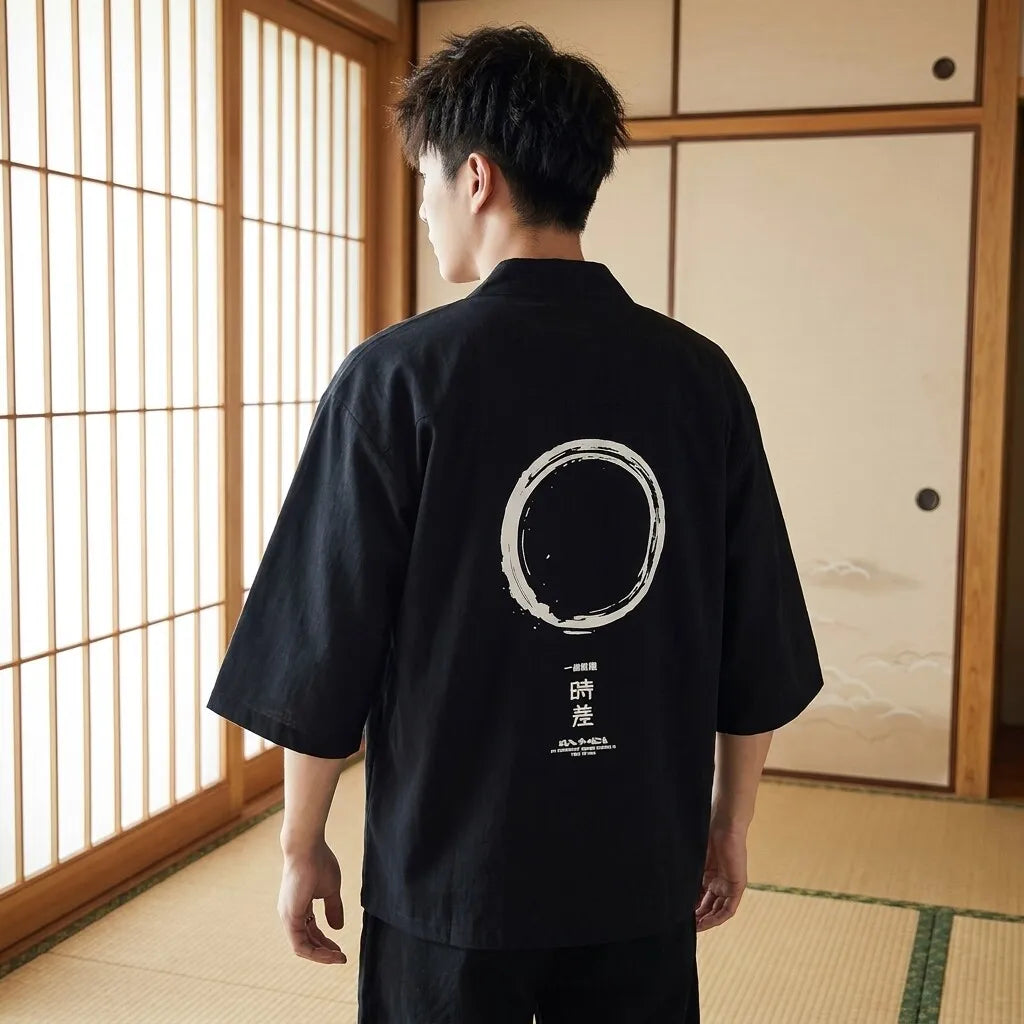 Japanischer Haori Rückenansicht