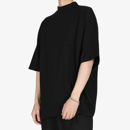 Harajuku Shirt in Schwarz mit monochromem Print für individuellen Style