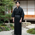Schwarzer Herren Kimono