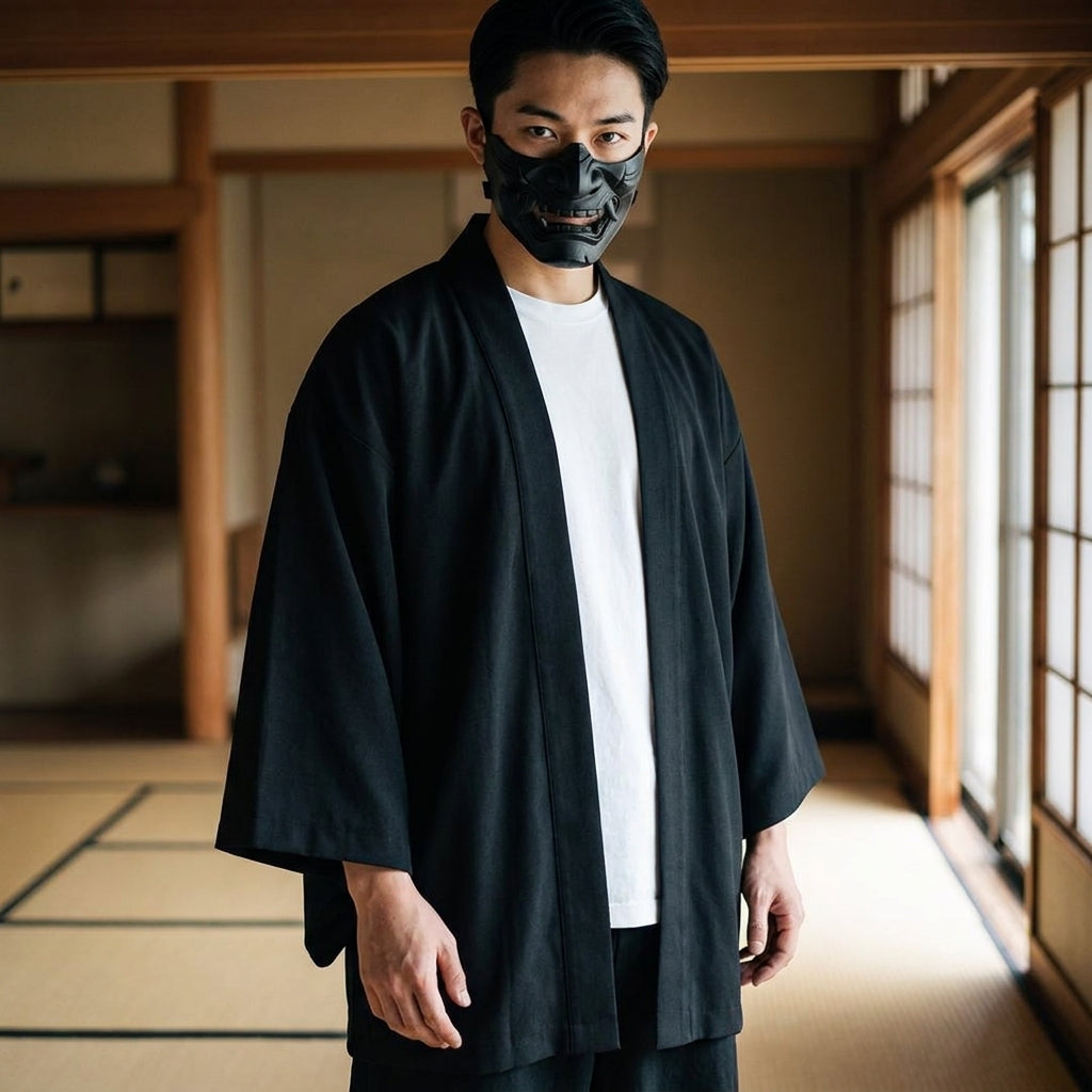 Kimonojacke für Herren im japanisch inspirierten Streetwear-Stil