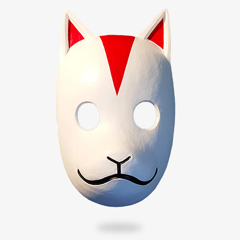 Itachi Anbu Maske mit roten Linien im Kitsune-Design