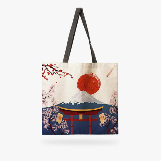 Japan Tasche mit farbenfrohem japanischem Motiv