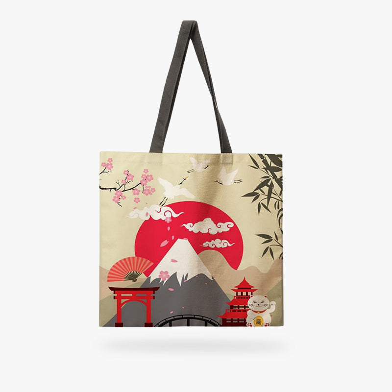 Japanische Canvas Tasche aus robustem Leinencanvas für den täglichen Gebrauch