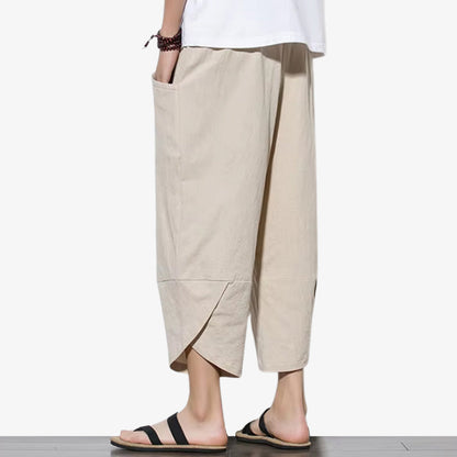 Japanische Cropped Hose für Herren im lässigen, zeitgemäßen Stil