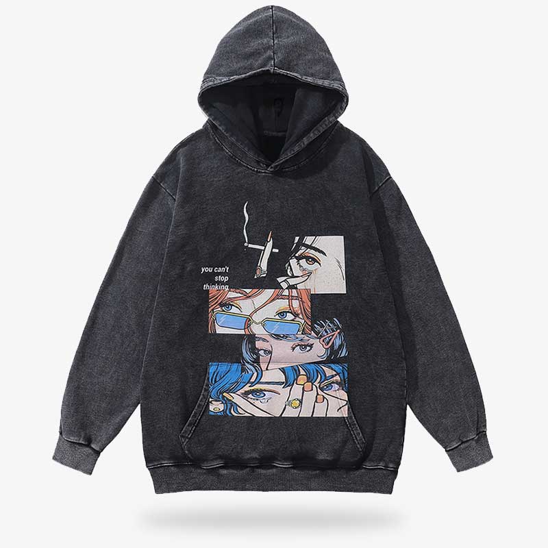 Japanisches Hoodie-Design auf hochwertiger Baumwolle