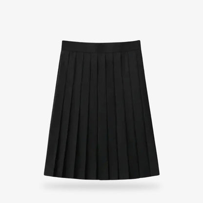 Schwarzer japanischer Schulrock passend zur Sailor-Fuku-Matrosenuniform