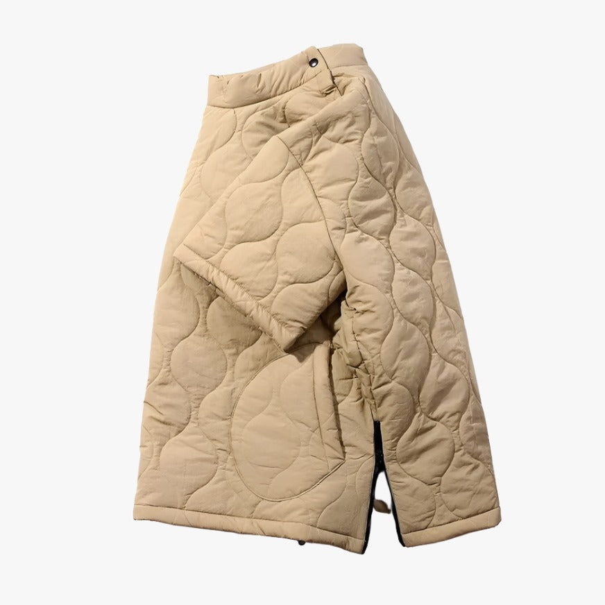 Khakifarbener japanischer Streetwear Hoodie im Harajuku-Stil für urbanen Look
