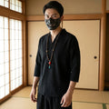 Schwarzes Japanisches Hemd