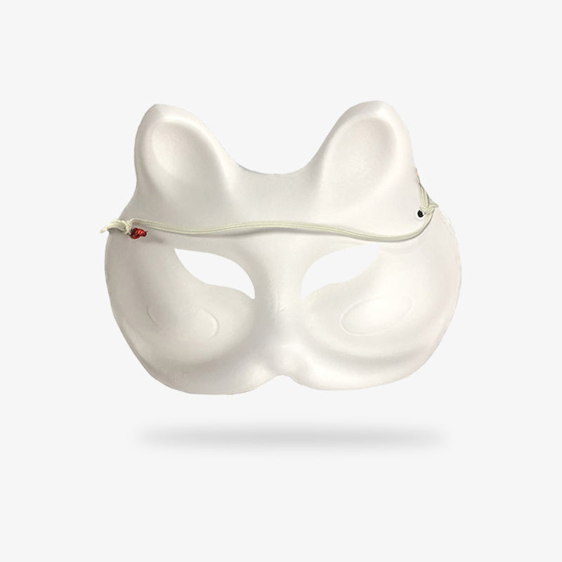 Katzenmaske aus Fiberglas für Matsuri-Feste und Cosplay