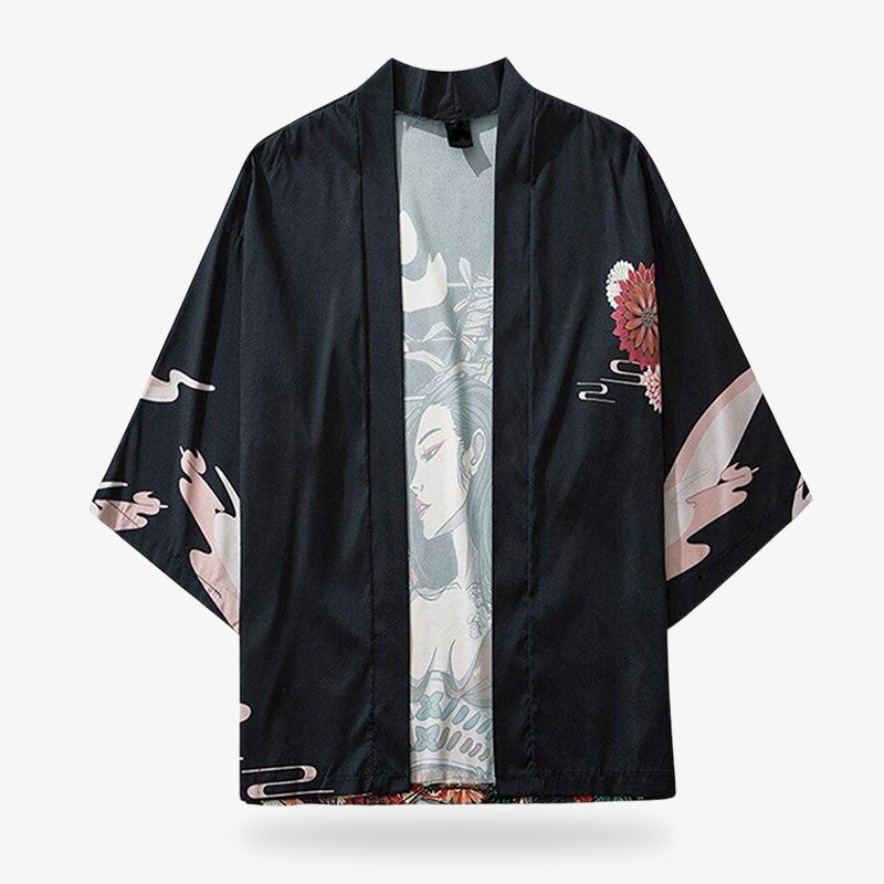 Kimono Jacke für Damen kombiniert traditionelle Eleganz mit modernem Stil