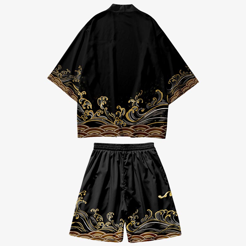 Kimono Set im japanischen Stil, getragen im Sommer