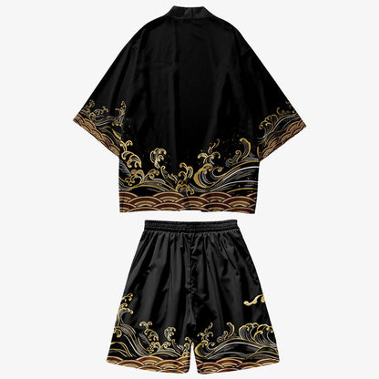 Kimono Set im japanischen Stil, getragen im Sommer