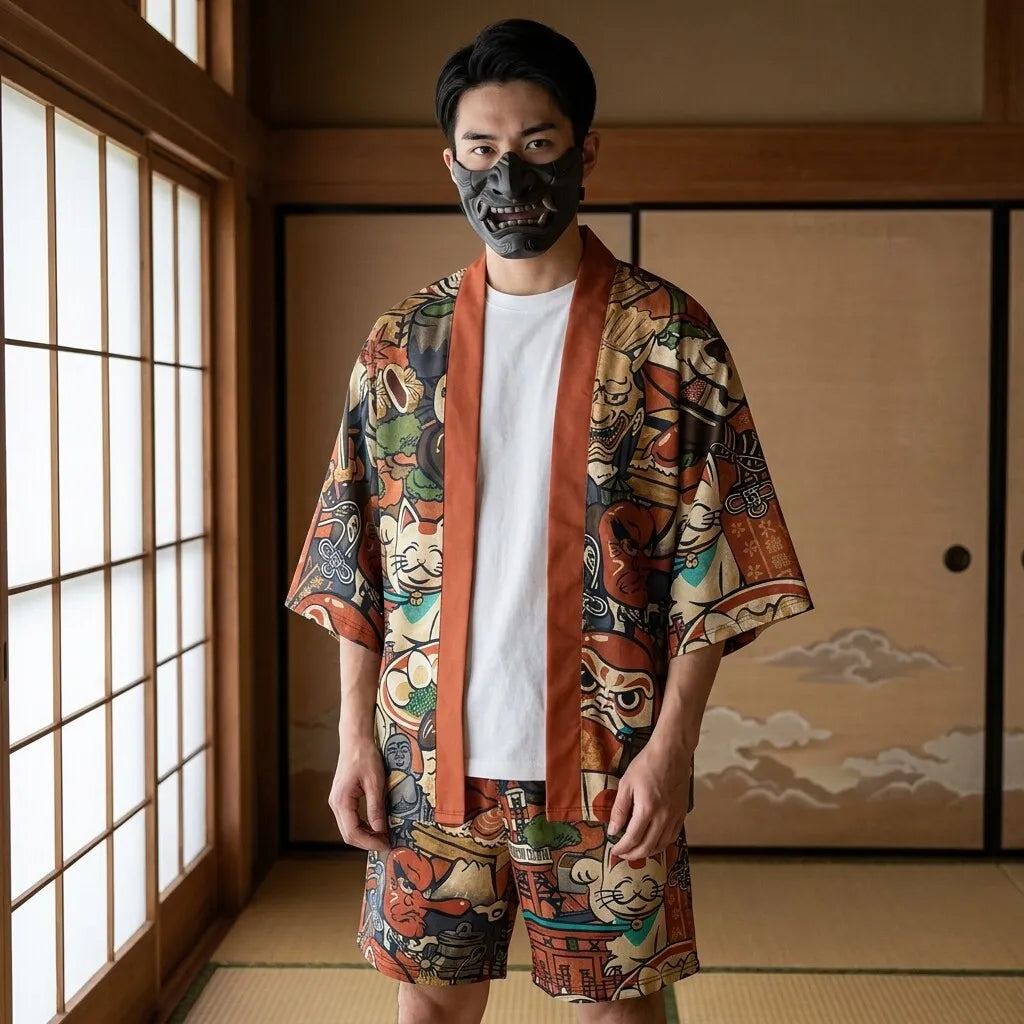 Kimono Sommerhemd von vorne