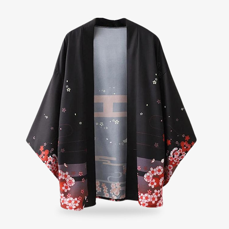 Kitsune Fuchs Kimono mit mystischen Fuchsgeist-Motiven für einen fantasievollen Look