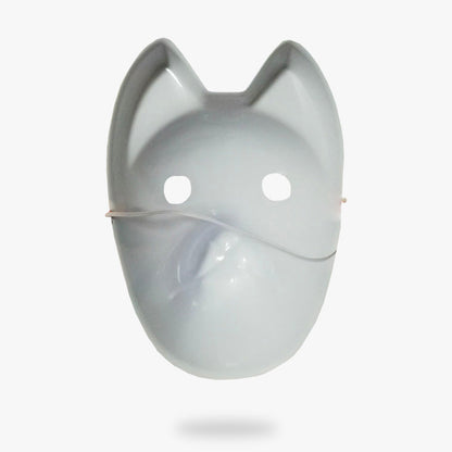 Kitsune Maske mit elastischem Band, inspiriert von japanischen Fuchsgottheiten