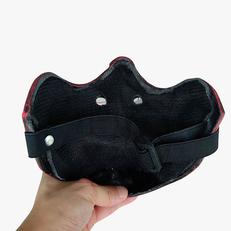 Verstellbare Mempo Samurai Maske aus Fiberglas zum Kaufen