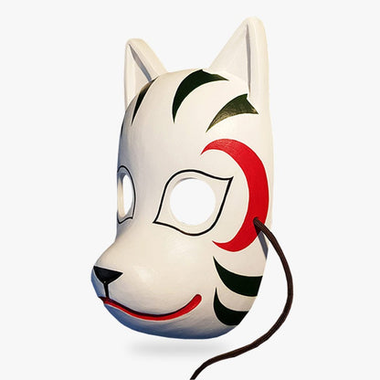 Naruto Yamato Anbu Maske in Weiß und Rot vom Anbu Team Konoha