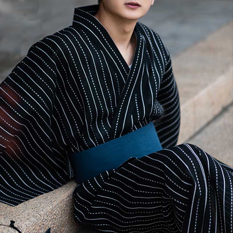 Herren Obi Gürtel mit Klettverschluss für traditionellen Kimono