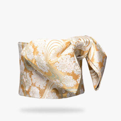Obi Gürtel für Kimono mit japanischem Blumenmuster bestickt