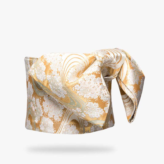 Obi Gürtel für Kimono mit japanischem Blumenmuster bestickt