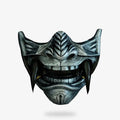 Silberne Oni Maske
