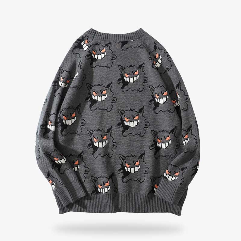 Pokemon Gengar Sweatshirt mit detailreichem, farbenfrohem Print aus hochwertigem Baumwollstoff
