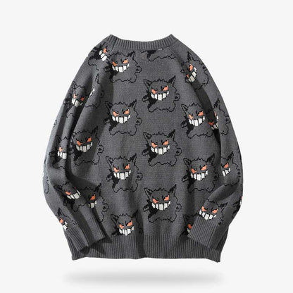 Pokemon Gengar Sweatshirt mit detailreichem, farbenfrohem Print aus hochwertigem Baumwollstoff