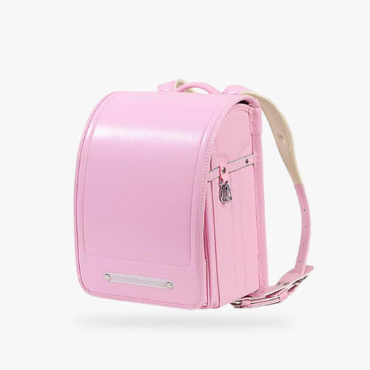 Randoseru Rucksack aus Leder mit gepolsterten Trägern für japanische Schulkinder