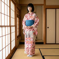 Rosa Blumen-Kimono Hanayo