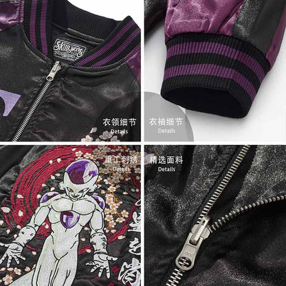 Sukajan Jacke mit Dragon Ball Charakteren im traditionellen japanischen Design