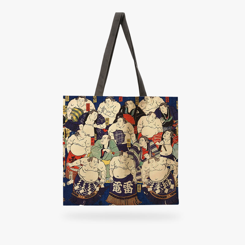 Sumo Tasche mit auffälligem japanischem Design für Alltag und Freizeit