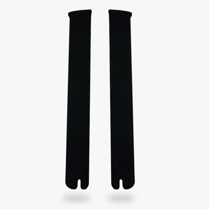 Schwarze Tabi Socken aus Baumwolle für Damen in Nahaufnahme