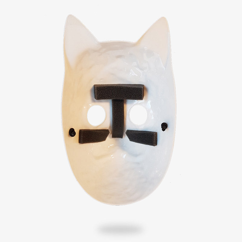 Welche Anbu Maske trug Yamato: weiße Kitsune Maske im Ninja Stil